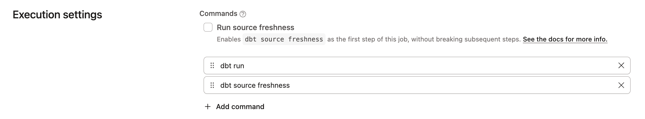 Adding a step to snapshot source freshness Adding a step to snapshot source freshness